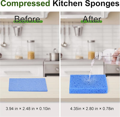15 Esponjas Celulosa Cocina 5 Colores No Rayan Biodegradables