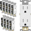 Toma de pared resistente 15A pack 10 blanco mate UL