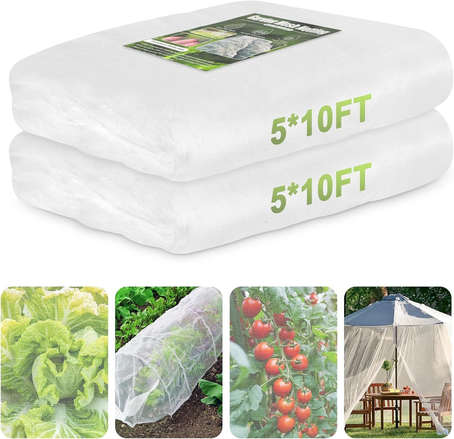 Red jardín 1.5x3m malla ultrafina para plagas pájaros mosquitos