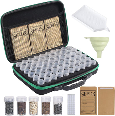 Caja almacenamiento semillas kit organizador resistente