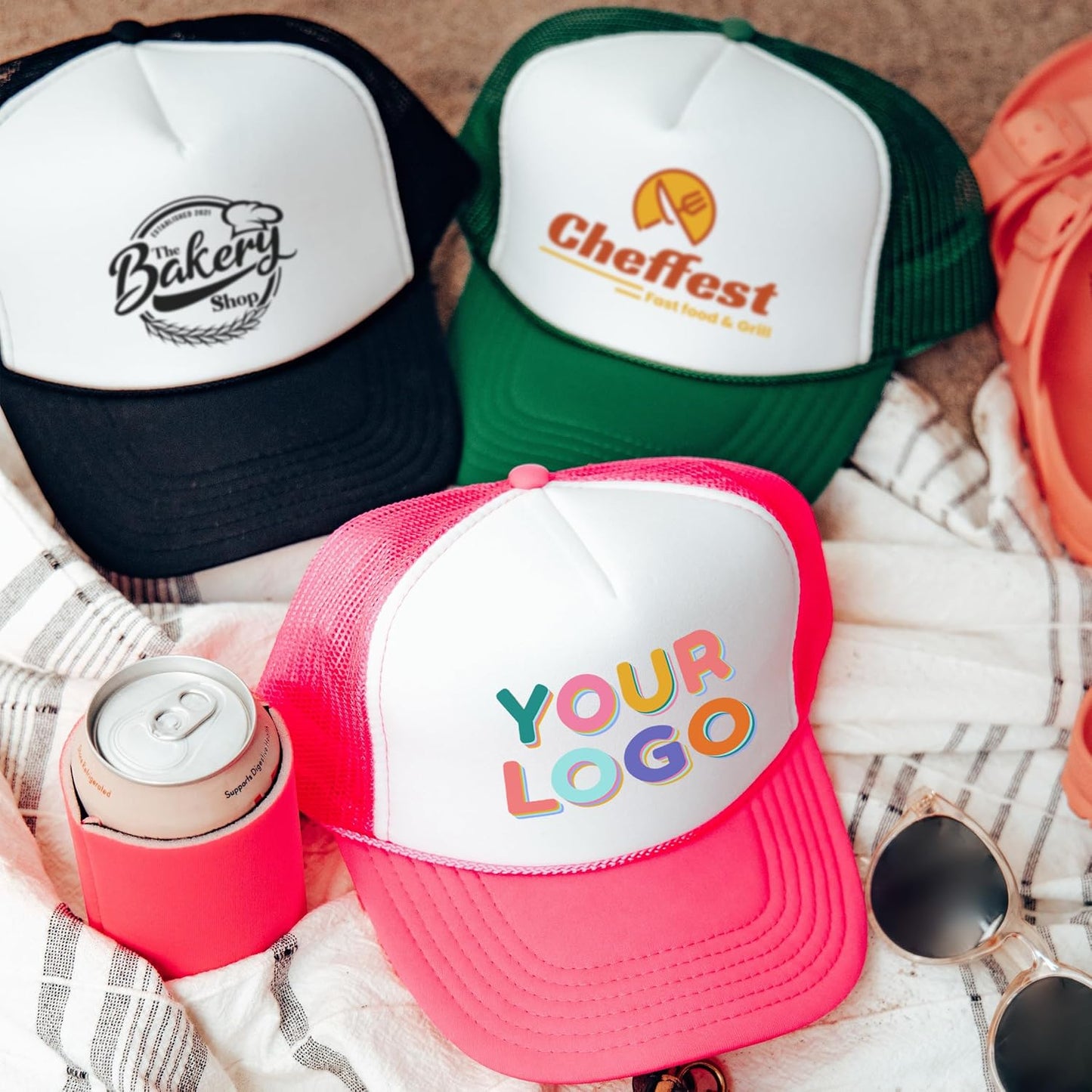 Sombrero camionero personalizado con logotipo