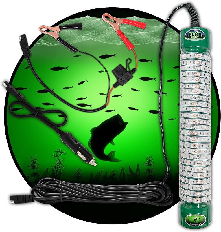Luces pesca subacuáticas LED 12V batería Snook Crappie verde