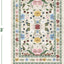 Alfombra floral entrada 2x3ft vintage antideslizante suave baño