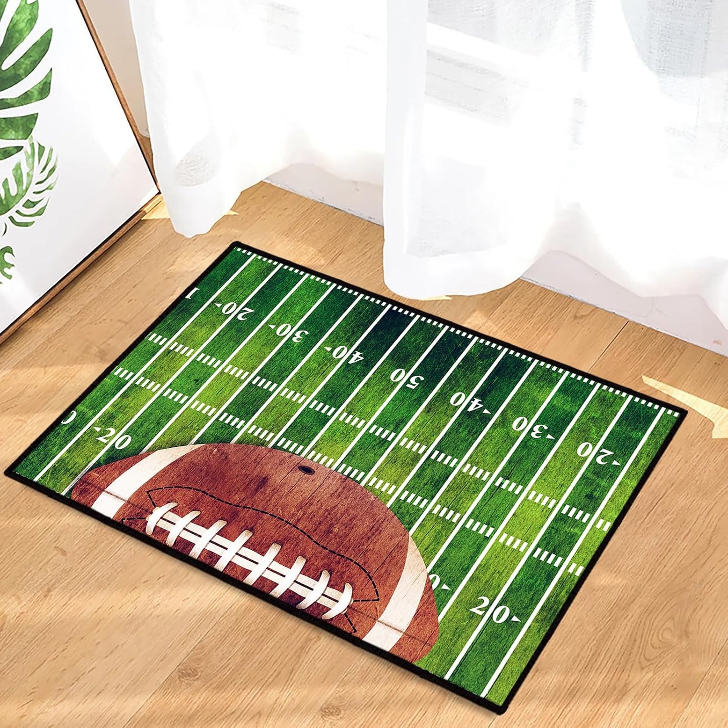 Tapete entrada fútbol 2x3" antiderrap suave color