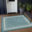 Alfombra cuadrada 5ft1pulg borde suave verde marfil