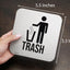 Imanes basura reciclaje 5.5" cubo al aire libre