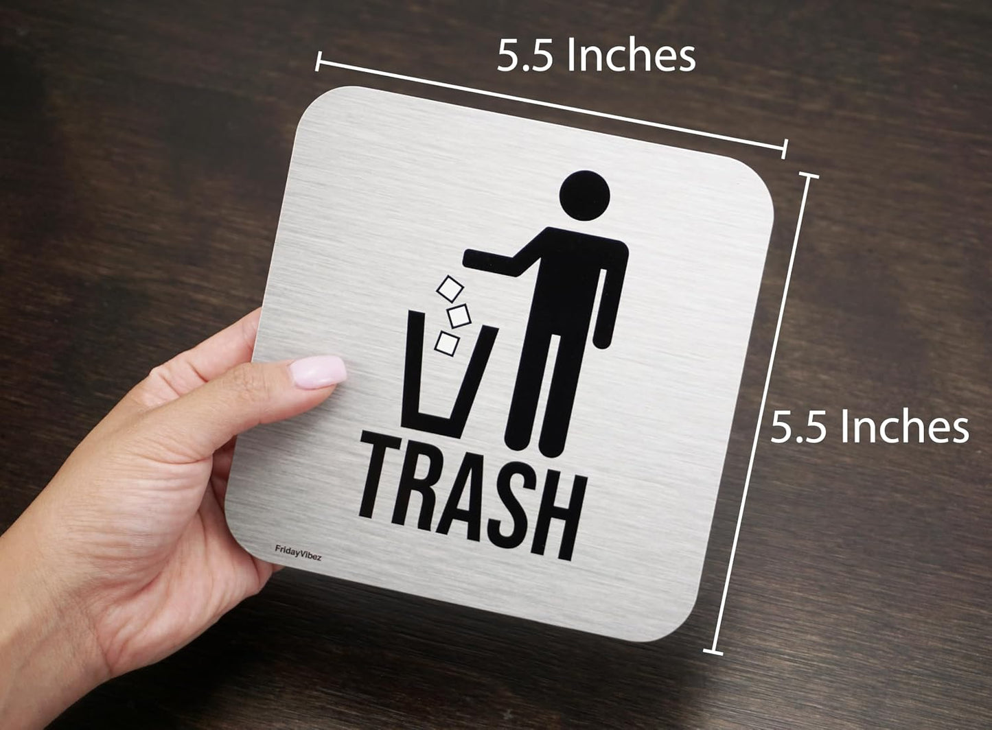 Imanes basura reciclaje 5.5" cubo al aire libre