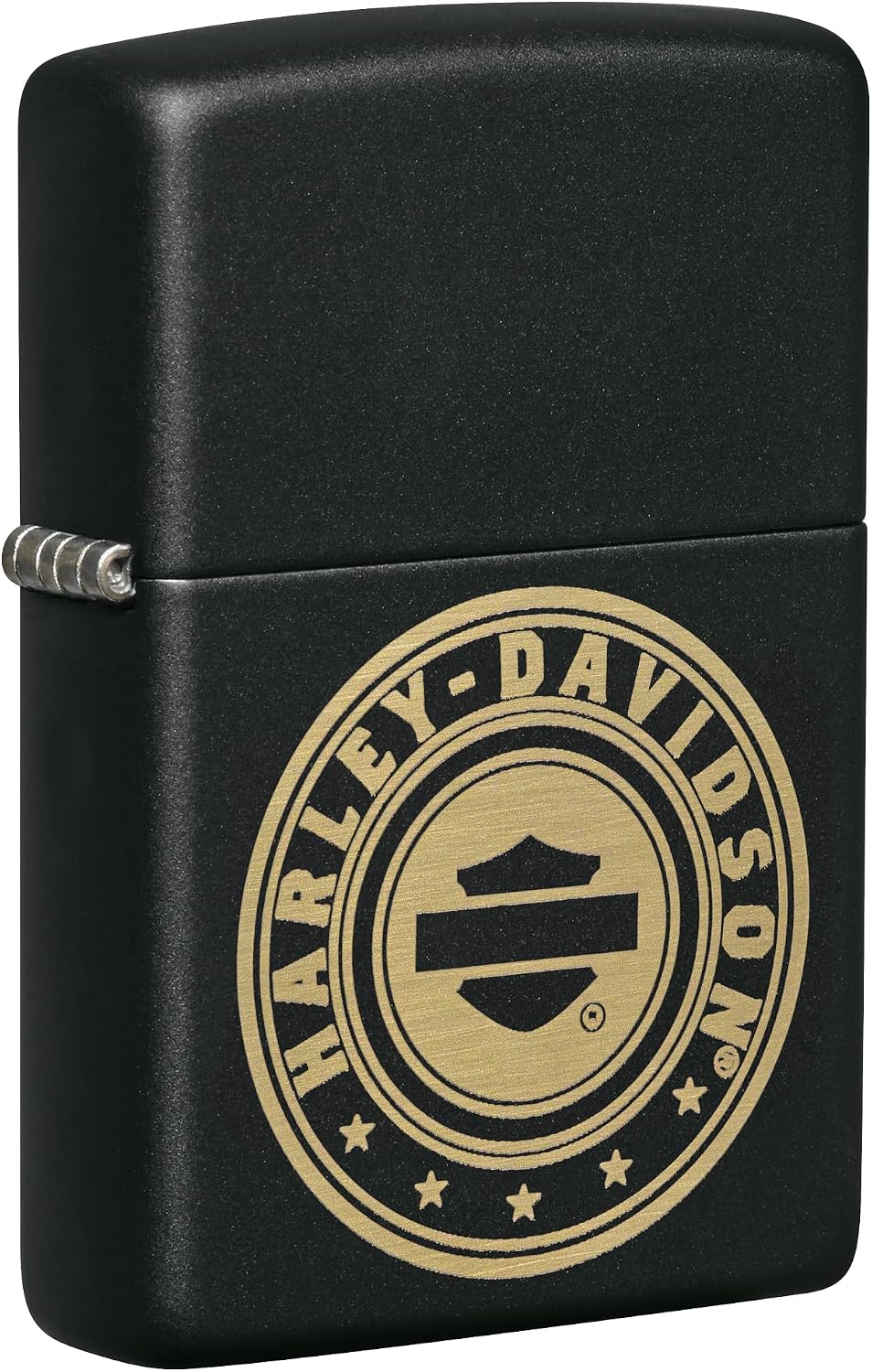 Encendedor bolsillo negro mate logotipo Harley-Davidson