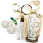 Funda llavero TPU brillante Ford 5 botones Blanco