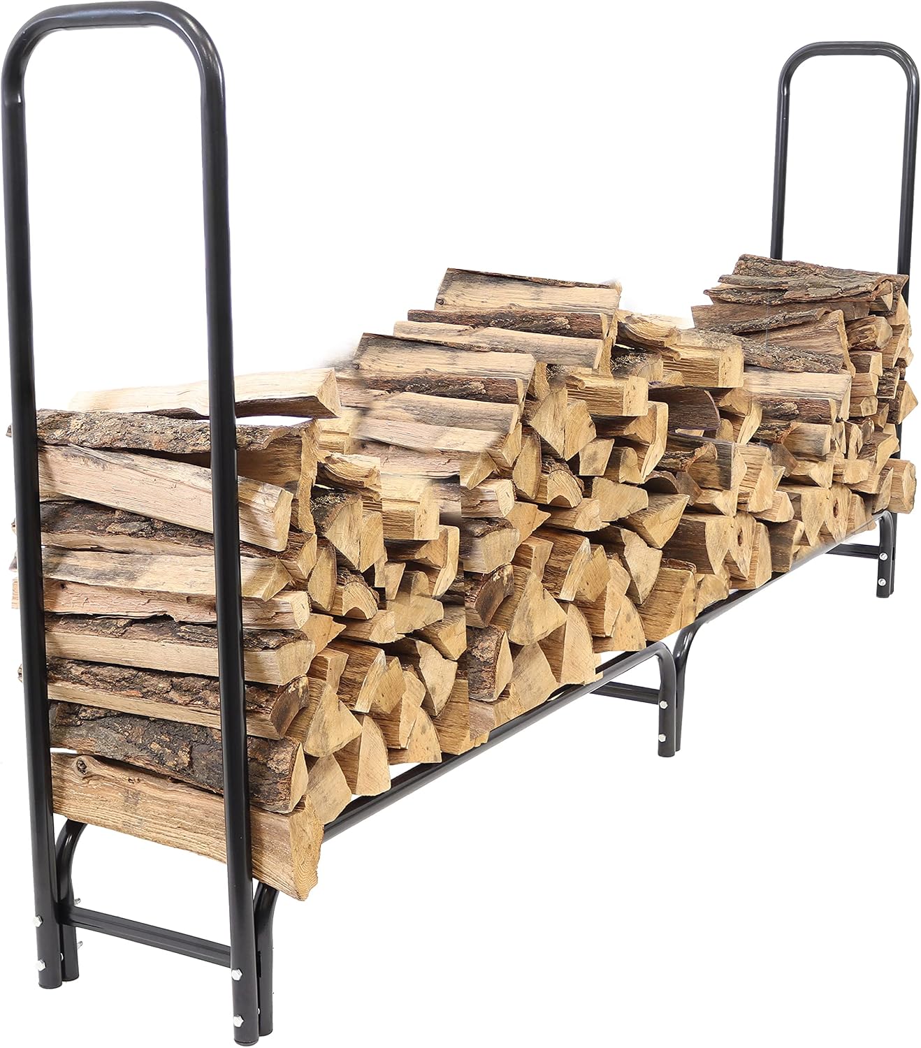 Rack de Leña Color Negro para Hogar y Cocina