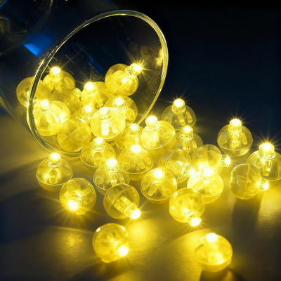 30 Luces LED Redondas para Navidad Halloween Boda Blanco Cálido