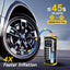 Inflador neumáticos compresor aire 150 PSI con manómetro LED