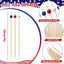 Set 200 palillos bambú rojo blanco azul para fiestas 4 de julio