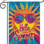 Bandera jardín 12x18pulg doble cara Hello Sunshine decoración campo