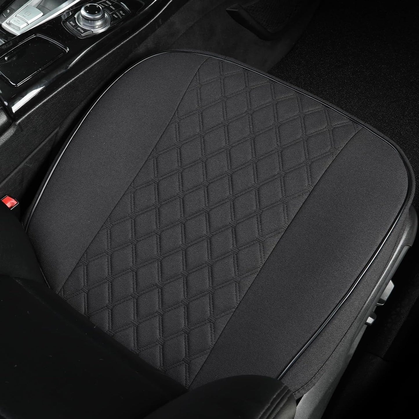 Funda asiento delantero lino antiderrap patrón diamante