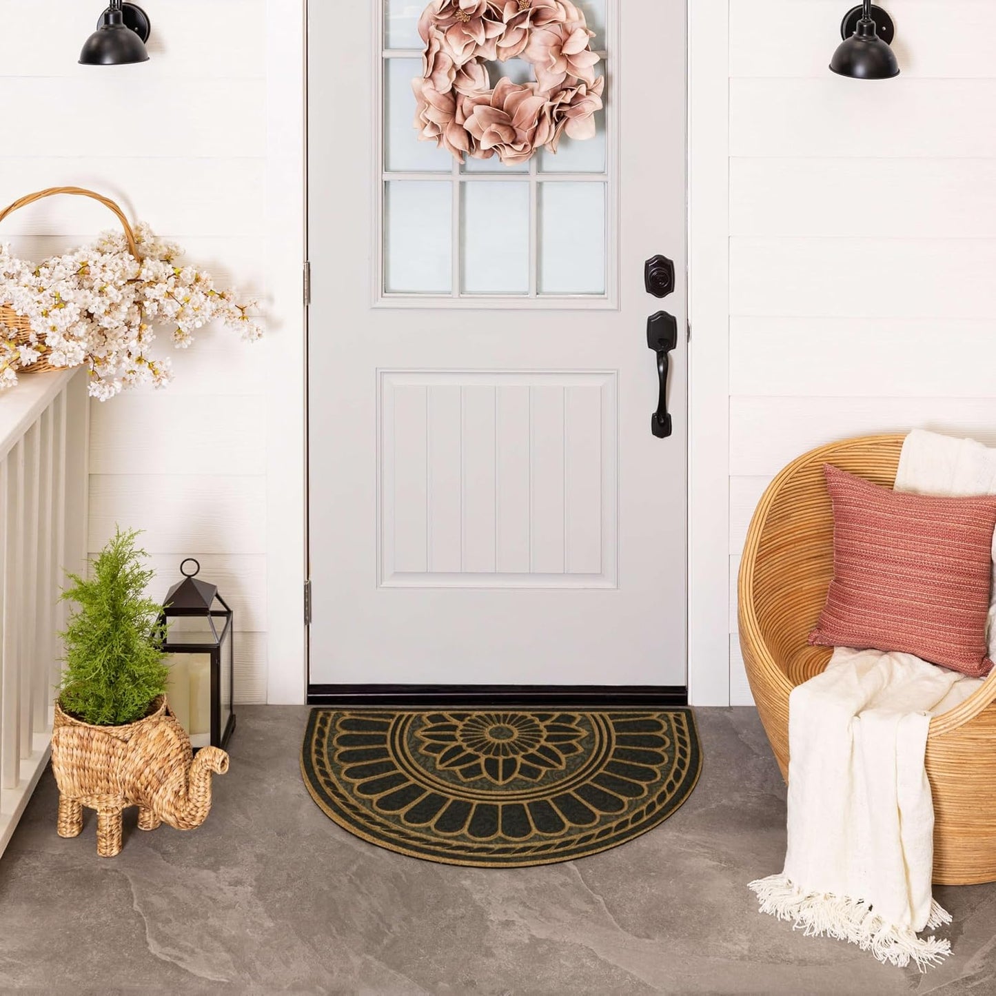 Tapete puerta exterior estilo remolino 2x3ft