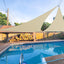 Toldo parasol triangular 13x13x13' bloqueo UV para patio