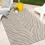 Alfombra área Tsavo 4x6ft gris/marfil