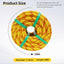 Cuerda arborista 1/2pulg x100ft doble trenzada poliéster amarillo