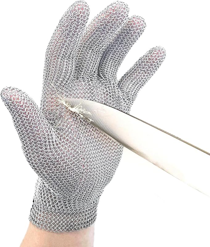 Guantes acero inox cortantes para carnicero