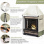 Cubierta chimenea exterior 600D Oxford 36x24x57"