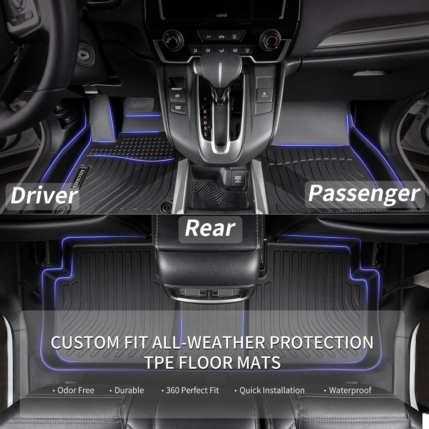 Tapetes personalizados vehiculo elastomer termoplastico