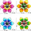 4 Pzas Flores Metal Decoración Pared 6" Interior Exterior