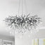 Candelabros modernos de cristal negro 31.5pulg para comedor