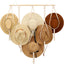 Perchero macramé para sombreros boho colgante