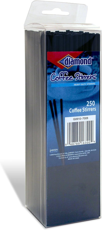 2500 Agitadores Café Pajitas Negro Set 10
