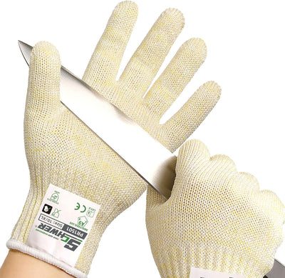 Guantes corte alimenticio para mandolina pelado ostras XL beige
