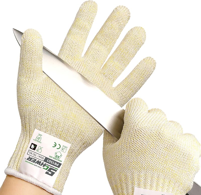 Guantes corte reforzados grado alimenticio 10X