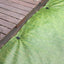 Paño mantillo control maleza hogar 3.3x32.8pies verde