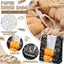 100 Bolsas Pan Kraft 14x8.3x3.5" Con Etiqueta Adhesiva Negro