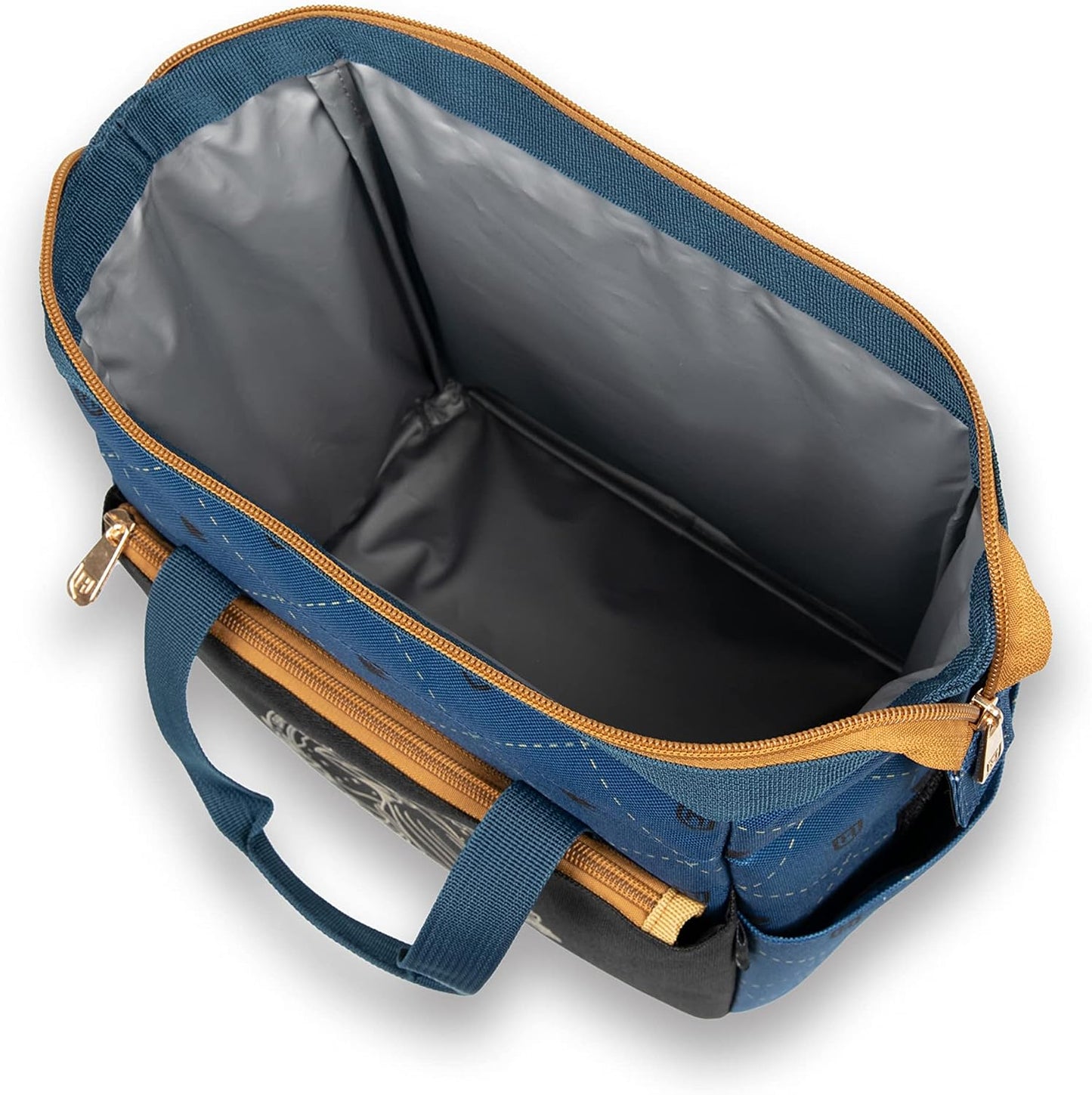 Bolsa almuerzo aislada Ravenclaw 10x6x10.5" negro azul