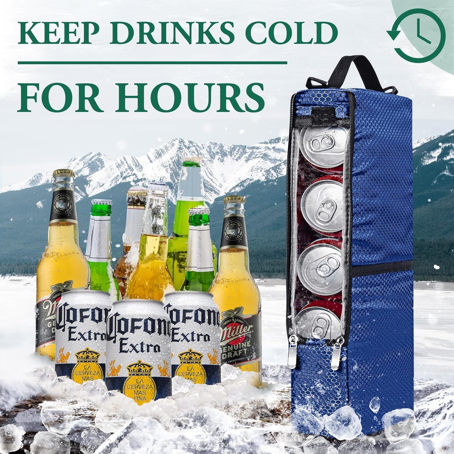 Bolsa enfriadora golf para 6 latas o 2 botellas vino