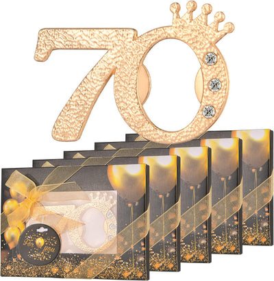 70 Abrebotellas para Fiesta 70 Años Dorada y Negra
