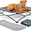 Cama elevada perros portátil con tela heatshield y funda