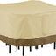 Set mesa silla cuadrada 66pulg resistente agua para patio