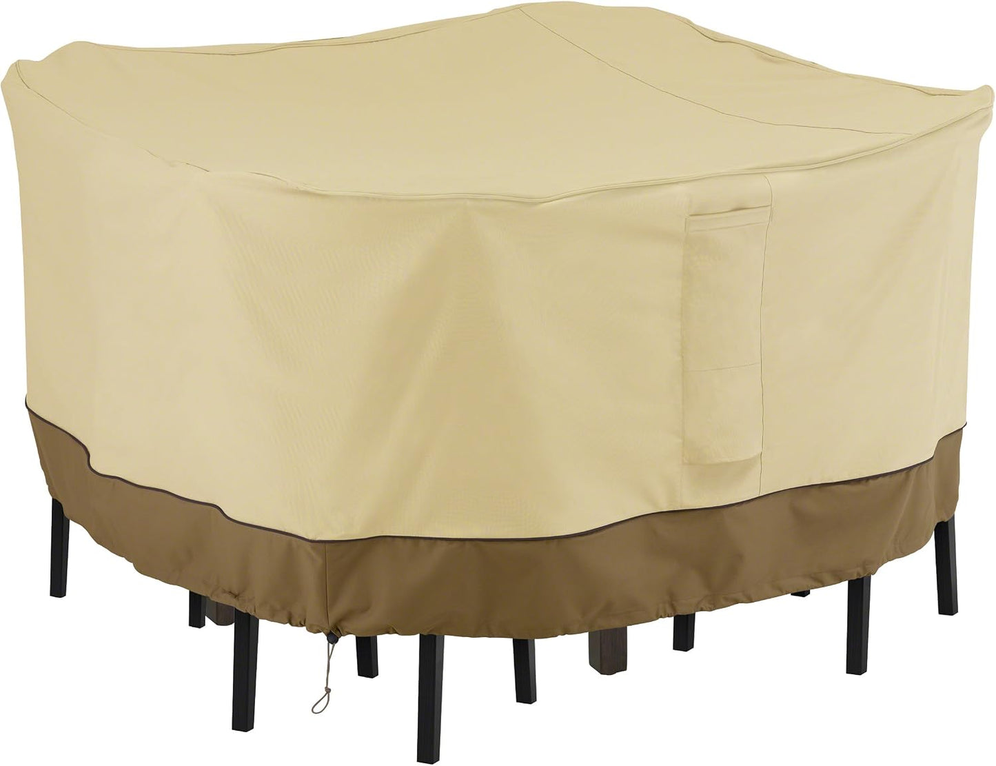Set mesa silla cuadrada 66pulg resistente agua para patio