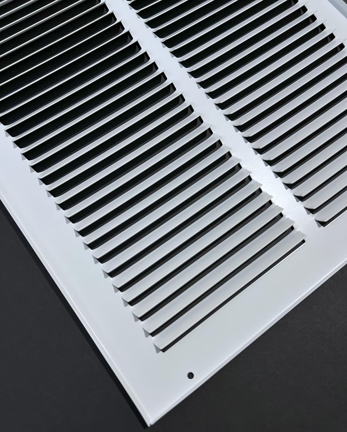 Rejilla ventilación pared techo 12x24 acero estampado blanco