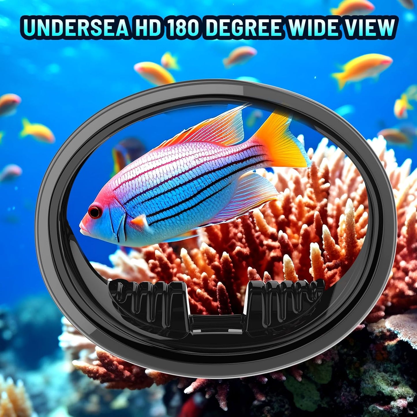 Máscara buceo vidrio templado antivaho para adultos