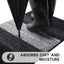 Tapete antiderrap 71x47pulg entrada principal color negro