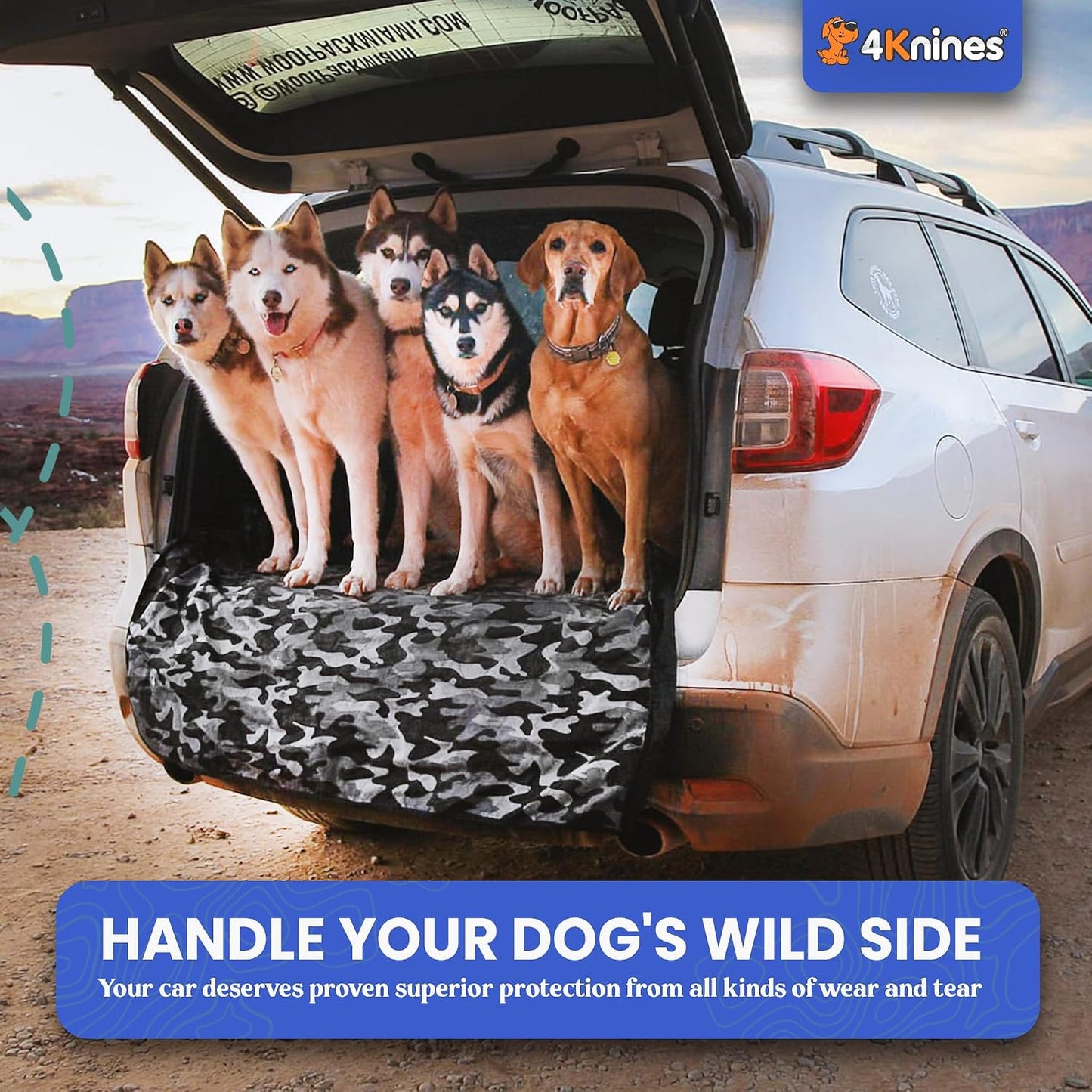Forro carga SUV para mascotas impermeable adapt. banco 60/40