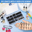 Kit 306 Pzas Ganchos Ojo Acero Inox 304 Negro 9 Tamaños