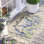 Tapete decorativo pájaros azules acuarela antiderrap