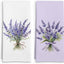 Set 2 Toallas Cocina Lavanda Decorativas Morado