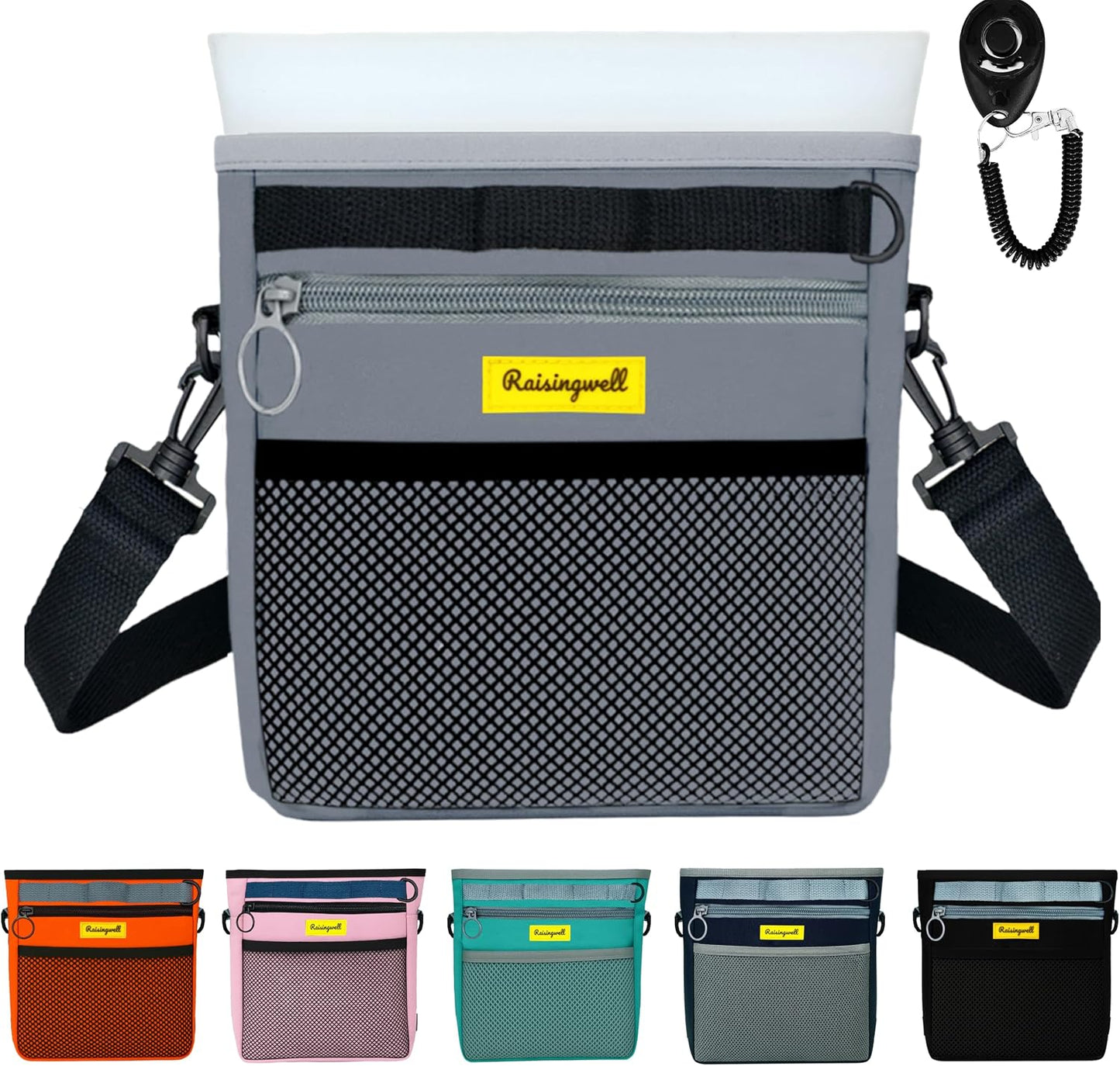 Bolsa silicona perros con cierre magnético 4 tazas clicker