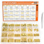 Kit 422 pzas espaciadores hex latón M2.5 M3 M4 con tuercas PCB