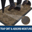 Alfombra puerta antiderrap goma natural perfil bajo